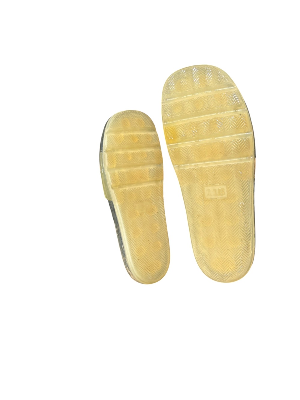 Tory Burch New Ivory Bubble Jelly Slide Sandals with Embossed Logo - size 11 - Picture 4 of 6